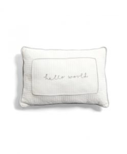 Mamas & Papas Welcome To The World Cushion - White