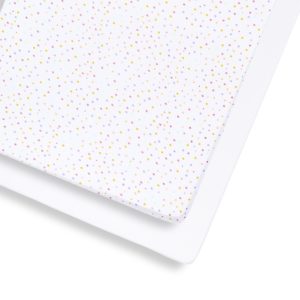 Snuz Cot & CotBed 2 Pack Fitted Sheet - Colour Spots