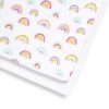 Snuz Cot & CotBed 2 Pack Fitted Sheet - Colour Rainbow