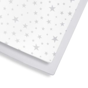 Snuz Cot & CotBed 2 Pack Fitted Sheet - Stars