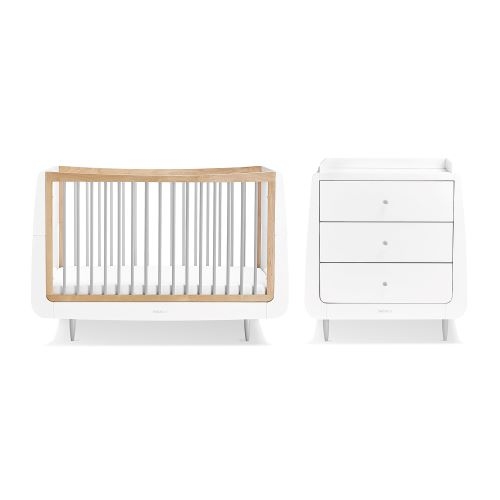 SnuzCot Skandi 2 Piece Nursery Furniture Set - Grey