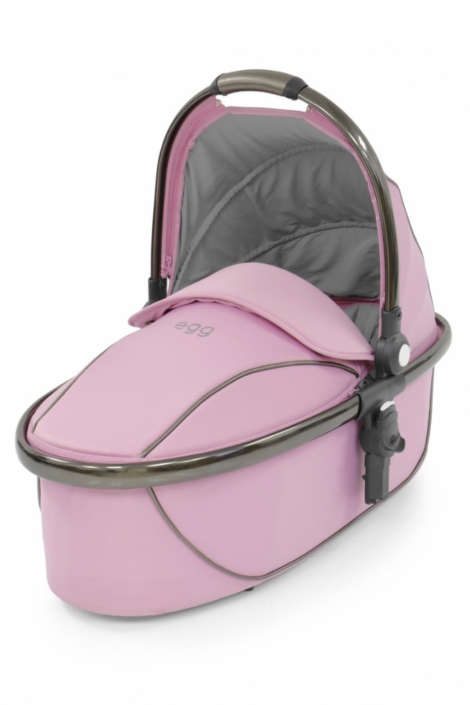egg carrycot in baby pink colour