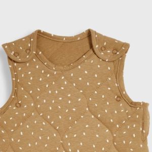 brown spotted dress