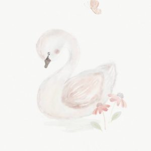 M&P Welcome To the World Swan Print Picture