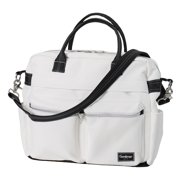 Emmaljunga Travel Changing Bag - White Leatherette