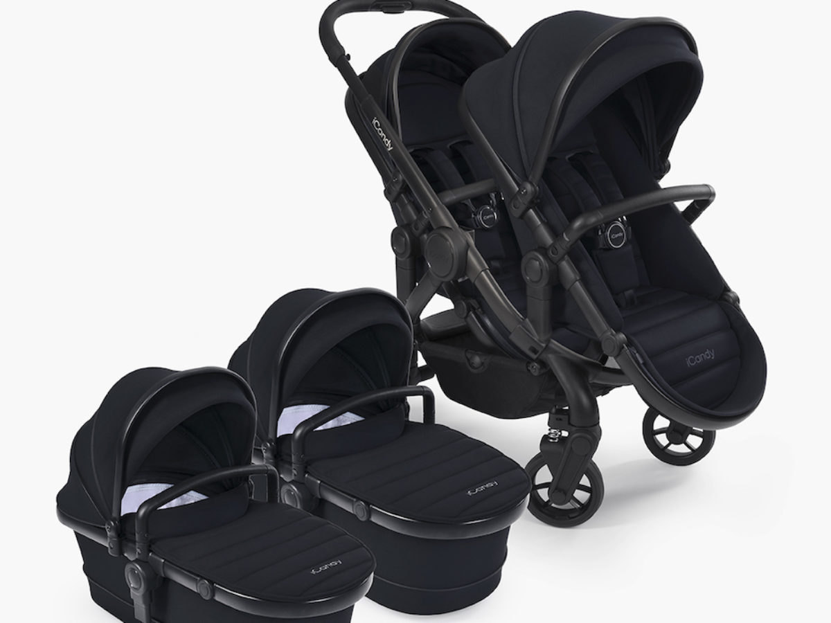 iCandy Peach 7 Twin Pushchair and Carrycot Black Edition