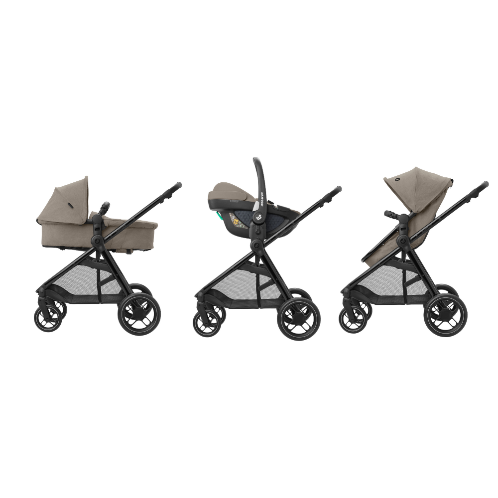 Maxi Cosi Zelia 3 Luxe Isofix Bundle - Twillic Truffle - Paul Stride