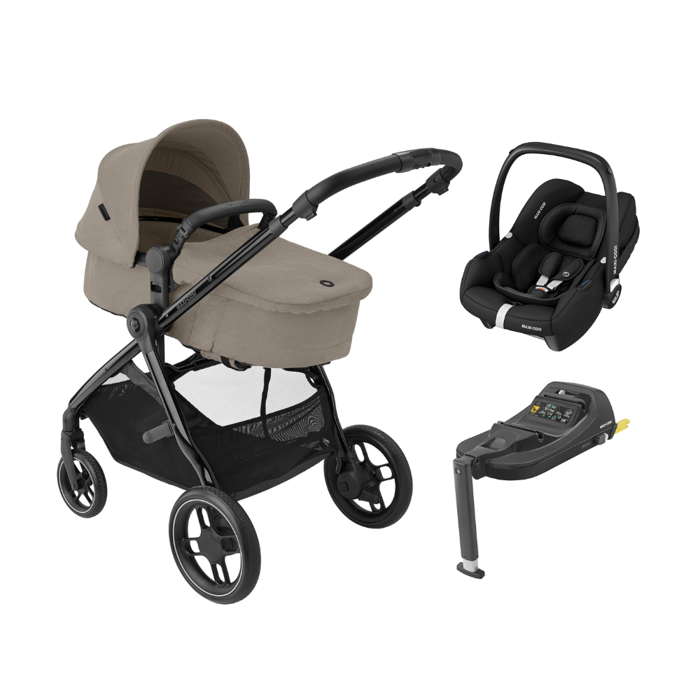 Maxi-Cosi Zelia Luxe 3 in 1 Travel System Bundle - Twillic Truffle - Simply  Baby Lancaster