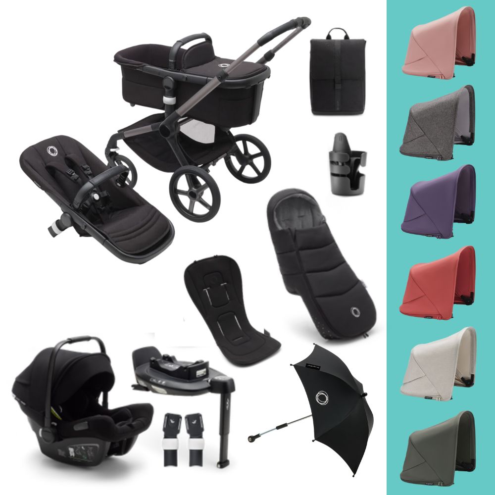 Bugaboo Fox 5 Complete Turtle Air Bundle - Grey Melange - Simply Baby  Lancaster